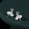 Miniatyrbild 2 av 8: Women Girls Beautiful Ballet Stud Earrings 925 Sterling Silver Jewellery Gift UK