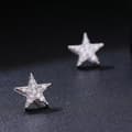 Miniatyrbild 3 av 5: 925 Sterling Silver Crystal Star Stud Earrings Women Girls Jewellery Gift UK
