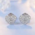 Miniatyrbilde 3 av 7: 925 Sterling Silver Crystal Heart Stud Earrings Jewellery Women Girls Gift UK