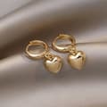 Miniatyrbilde 3 av 8: Charm Gold Heart Drop Dangle Hoop Earrings Women Girls Jewellery Gift UK