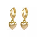 Miniatyrbilde 7 av 8: Charm Gold Heart Drop Dangle Hoop Earrings Women Girls Jewellery Gift UK