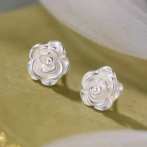 925 Sterling Silver Beautiful Flower Stud Earrings Jewellery Women Girls Gift UK