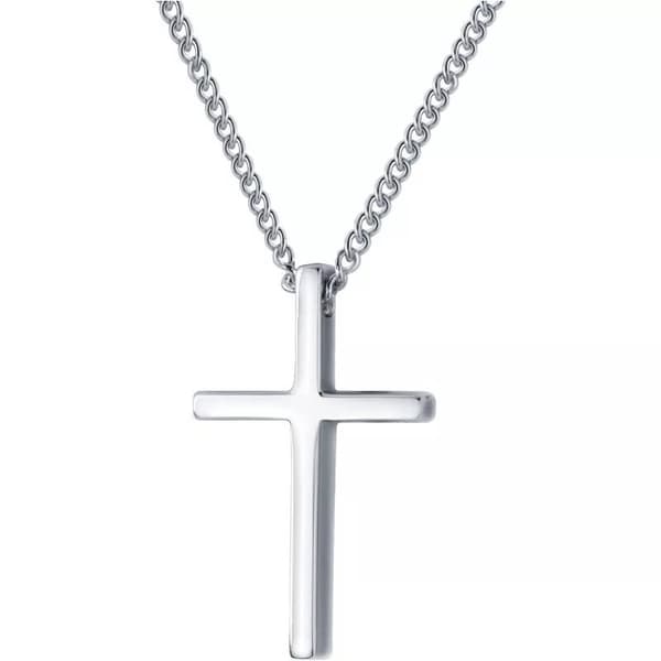 925 Sterling Silver Cross Pendant Necklace Women Men Girls Jewellery Gift UK