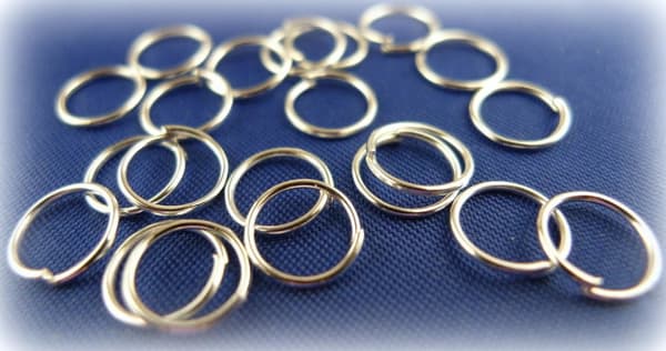 Silverpläterade Ringöglor 8mm 30-pack