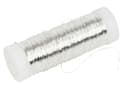 Miniatyrbild 2 av 2: Metalltråd 0,2 mm x 110 m Silverpläterad