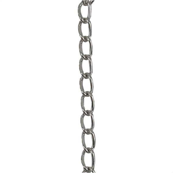 Kedja Försilvrad - B: 6 mm - 5 meter