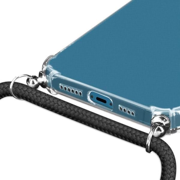Coque - AVIZAR - iPhone 13 - Avtagbar rem - Silikon - Transparent