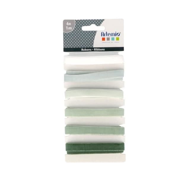 Rubans - Artemio - Dimma Vinter - Set med 6 - Sammet - 1 meter - 1 cm