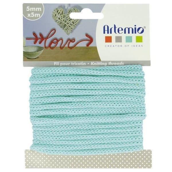 Fil à tricotin 5 mm x 5 m - pastellgrön