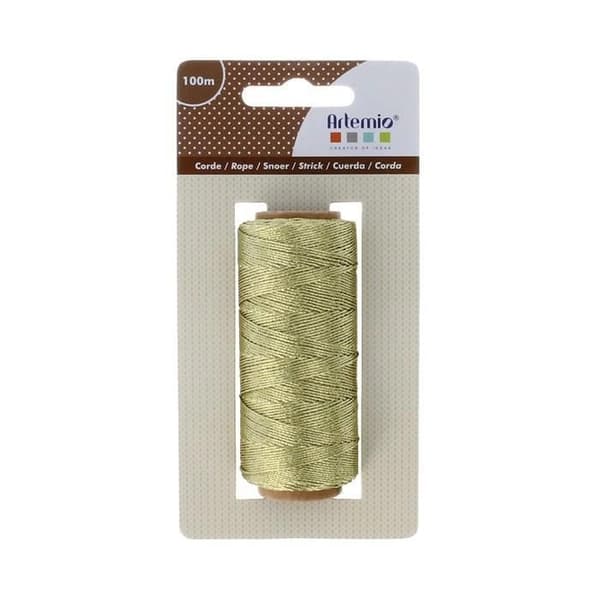 Garn - ARTEMIO - Guld - 0,5mm - 100m - Blandat