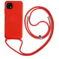 Miniatyrbild 1 av 4: Samsung Galaxy A22 5G fodral med rep - AVIZAR - Röd - Halvstyv - Halsband 80cm