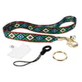 Miniatyrbild 2 av 4: Universal Smartphone lanyard - AVIZAR - Bogolan - Svart - Flätad bomullslina - Akoya pärla