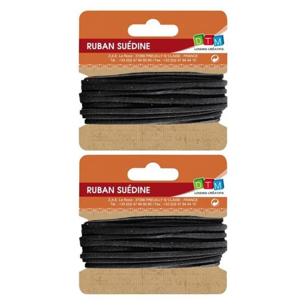 Suede banderoller - GRAINE CREATIVE ON A TOUS DU TALENT - 5 m - Svart - Mix - Elegant