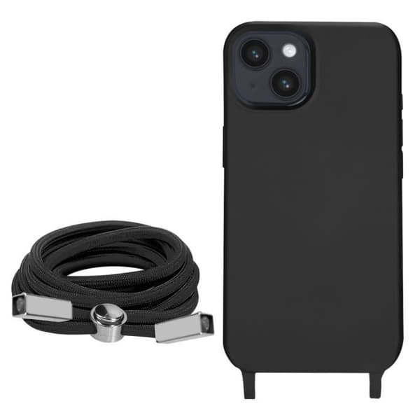 Coque iPhone 14 Plus - AVIZAR - Semi-rigidh - Nylonrem 80 cm - Skydd av polykarbonat och silikon