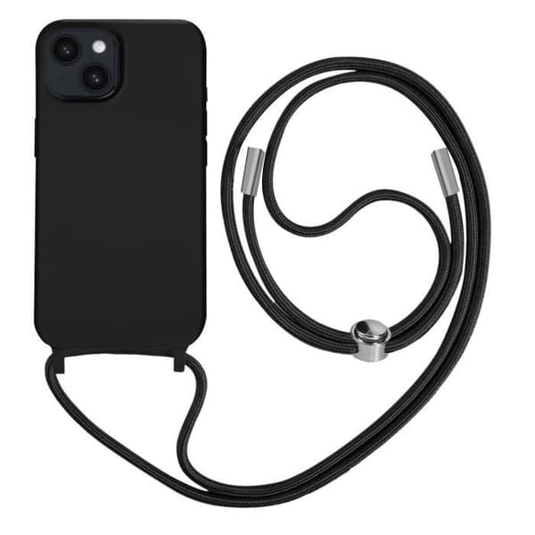 Coque iPhone 14 Plus - AVIZAR - Semi-rigidh - Nylonrem 80 cm - Skydd av polykarbonat och silikon