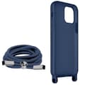 Miniatyrbild 2 av 4: Sladdfodral iPhone 12 och 12 Pro Semi-rigid Neck Lanyard 80cm blå