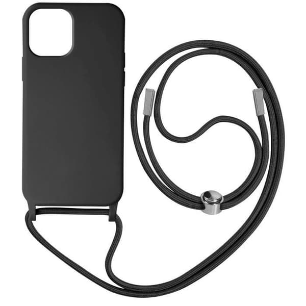 Coque - AVIZAR - iPhone 12 och 12 Pro - Halsrem - Svart