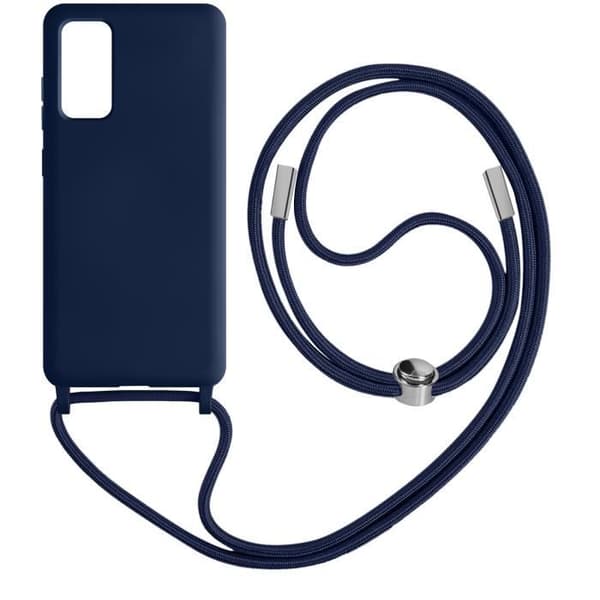 AVIZAR halvstyvt fodral för Samsung Galaxy S20 FE med 80 cm nackrem - Blå