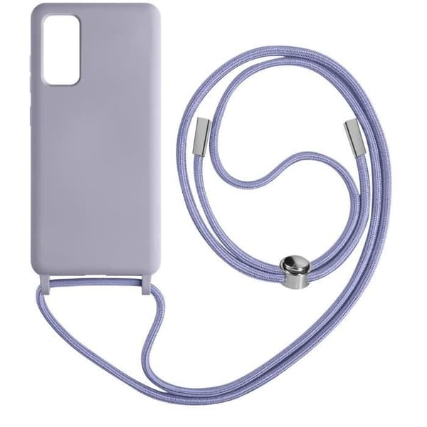Samsung Galaxy S20 FE Cord Case Halvstyv halsband 80cm Lila