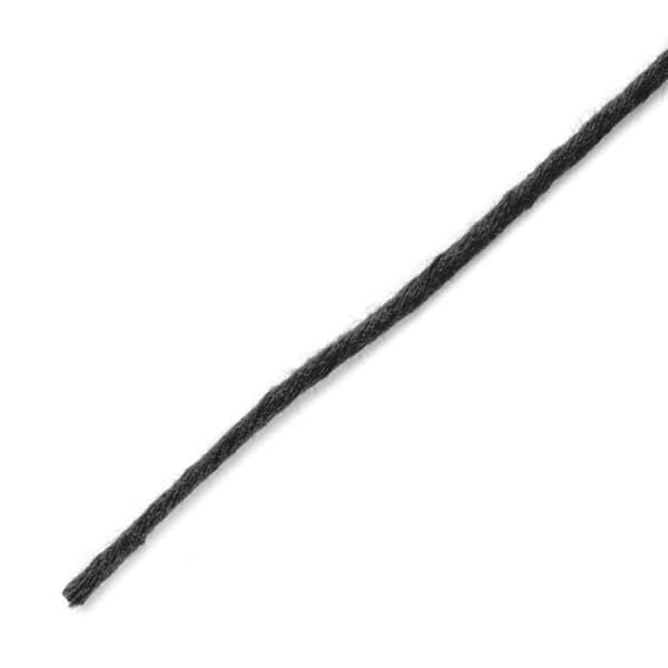 3mm x 200m Macramé-rep svart bomullstråd - (+/-) 0,5 mm tjocklek - 15-lagers garn - Naturlig sladd - Kök, trädgård