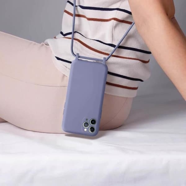 Coque iPhone 11 Pro - AVIZERA - Semi-rigidh - Nylon snöre 80cm - Lavendel - Mixte