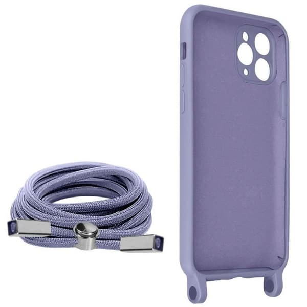 Coque iPhone 11 Pro - AVIZERA - Semi-rigidh - Nylon snöre 80cm - Lavendel - Mixte