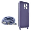 Miniatyrbild 2 av 4: Coque iPhone 13 Pro - AVIZAR - Semi-rigide - Justerbar snor 80cm - Lavendel - Blandet