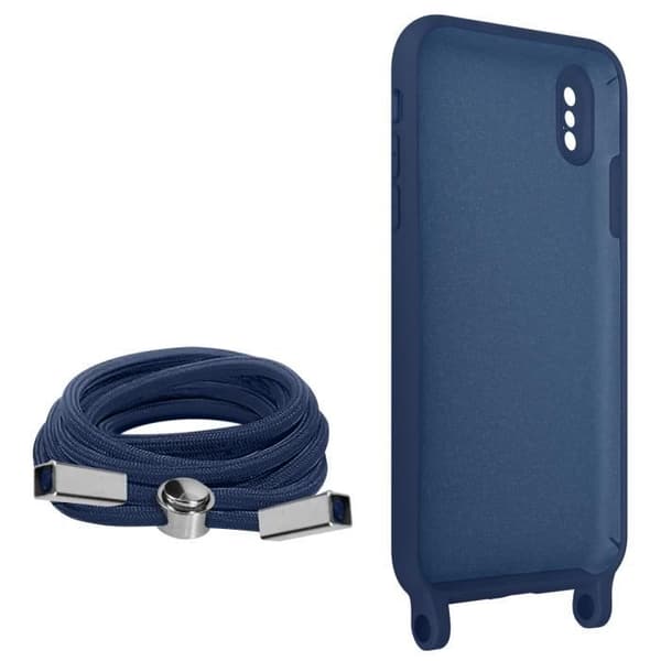 AVIZAR Neck Lanyard Case för iPhone X och XS - Blå