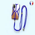 Miniatyrbild 2 av 4: Silicone case compatible with Motorola Moto E20, shockproof with adjustable neck strap - BLÅ