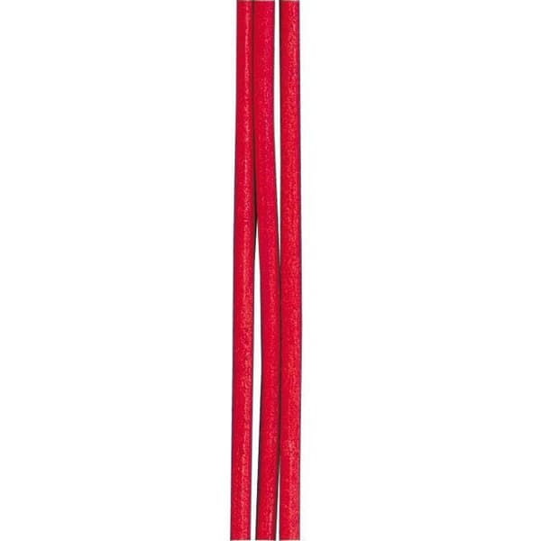 Läderrem - Rayher - Rund - Röd - ø 2 mm - 1 m