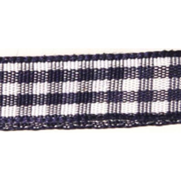Rutig band Mörkblå 9,5 mm 10 m