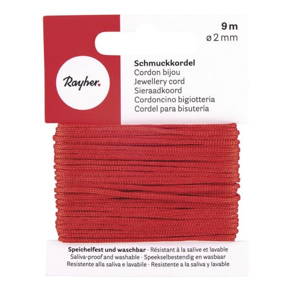 Smycketråd 2 mm svart - 9 m
