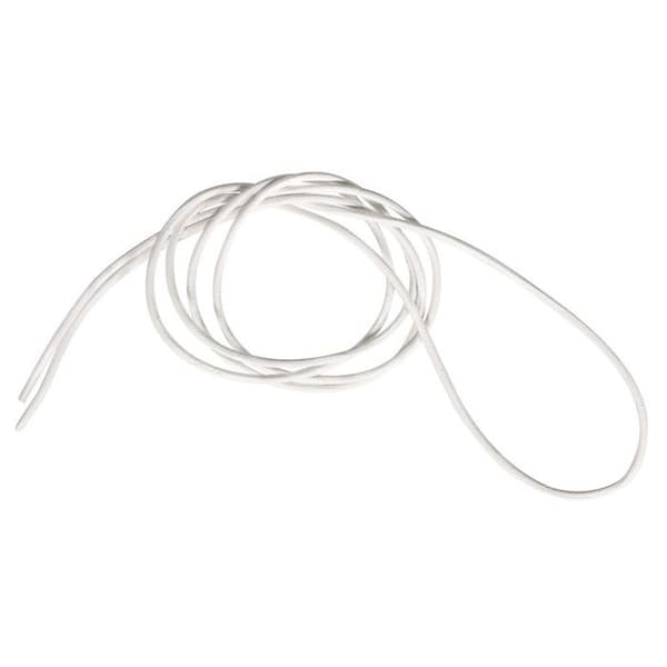 Läderrem - Rayher - Rund - Vit - ø 2 mm - 1 m