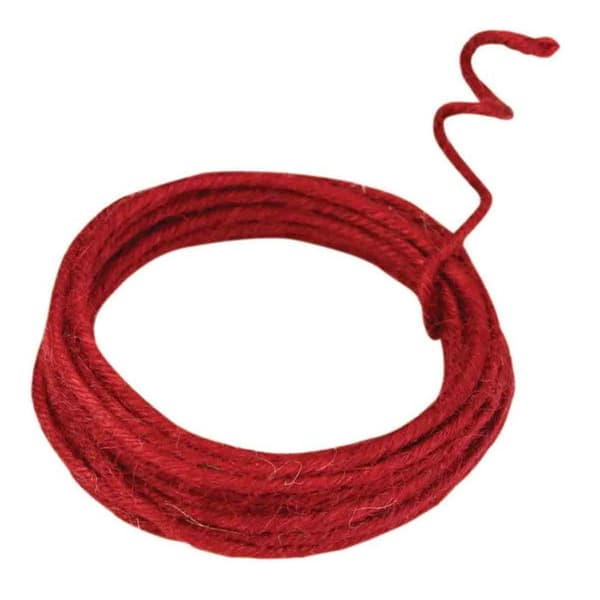 Bordeaux jute snöre armé 0,2 cm x 3 m