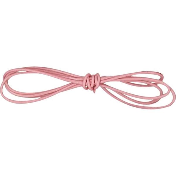Läderrem - MegaCrea - 1 m - Ø 1 mm - Rosa - Blandat