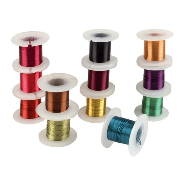 Metalltråd Smycken att virka Ø0,4 mm 3 m Assort. X12 | CDON