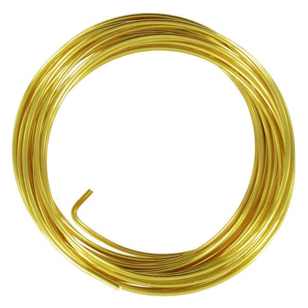 Aluminiumtråd Ø 2 mm x 2 meter Guld