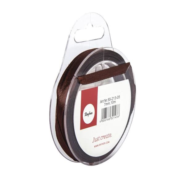 Satinband Brun 7 mm 10 m