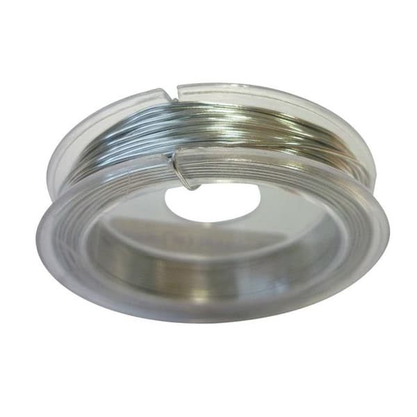 Aluminiumtråd ultra tunn Ø 0,6 mm 10 m Silverfärgad