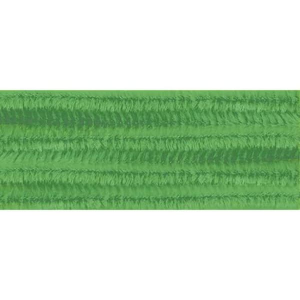 Fils Chenille - FOLIA - 611116 - 10-pack - Ljusgrön - 8 mm i diameter - 50 cm lång