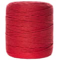Miniatyrbild 2 av 4: 3 mm x 200 m Macramé-snöre Röd bomullstråd - (+/-) 0,5 mm tjocklek - 15-lagers garn - Naturlig sladd