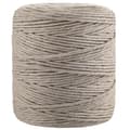 Miniatyrbild 2 av 4: 3mm x 200m Mörkbeige Macramé-snöre - Tråd av bomull och polyester - (+/-) 0,5 mm tjocklek - Naturligt snöre