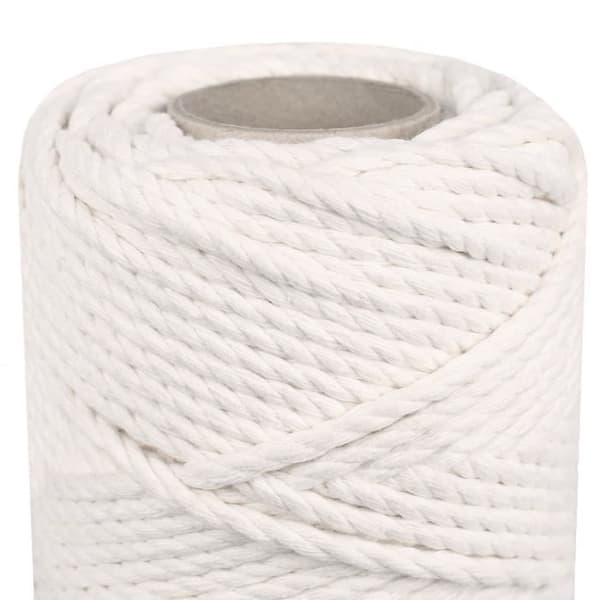 Makramérep - CREATIVE DECO - 100m - Vit - 48 Ply Twine