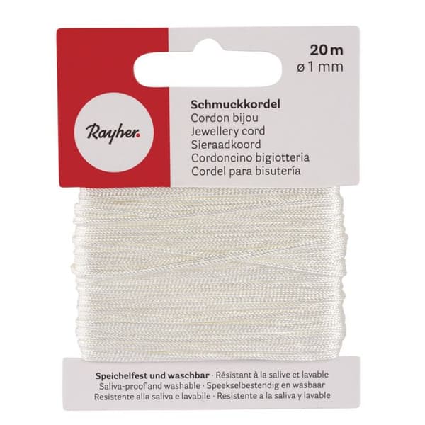 Smycketråd 1 mm rosa - 20 m