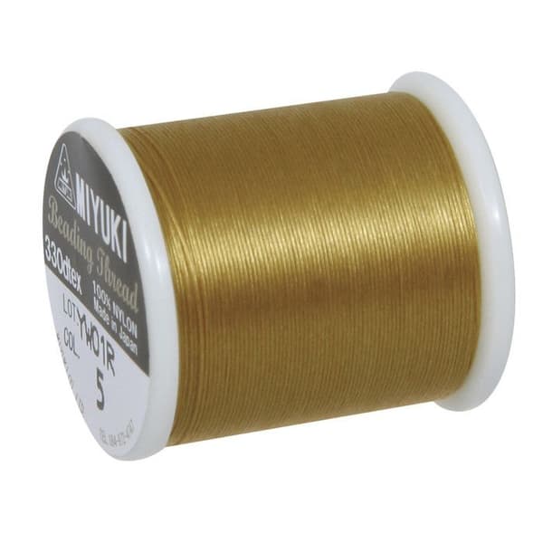Såpärltråd - Rayher - Guld - Nylon - 0,27 mm - 50 m