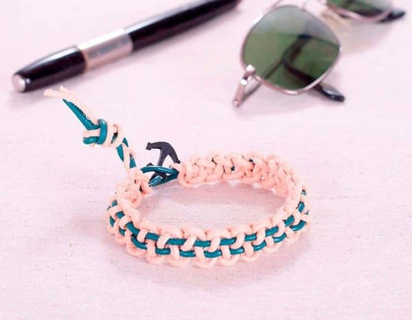 Tråd - choker - mocka - sladd - rem - länk - band Innspiro - 230805 - Brun naturlädersnöre 2,0 mm. 5m.