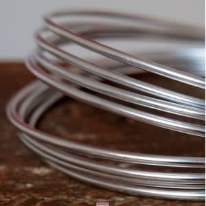 Aluminiumtråd - 3mm x 3 m - Silver
