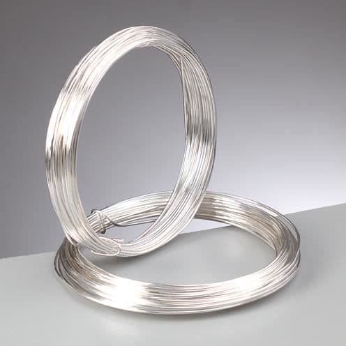 Tråd för smycken - Silverfärgad - 0,4 mm - Längd 20 m - Blandad - Koppartråd i silverfärg