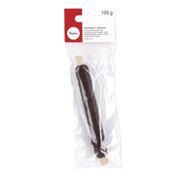 Fil floral 0,50 mm spole i mörkbrunt 100g