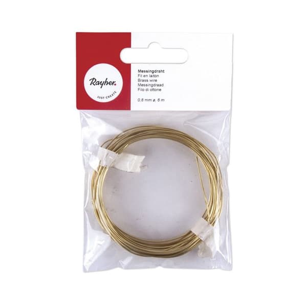Messingtråd 0,8 mm 6 m